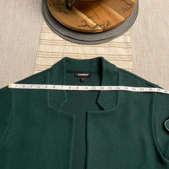 NWOT Express Fuzzy Open Cardigan Shacket - Picture 6 of 13